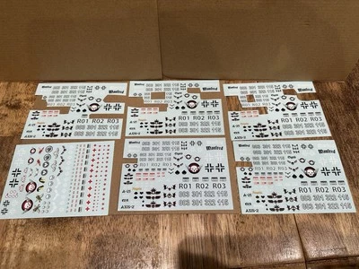 Dust Tactics 1947 Studio, 6 Axis Decal Sets, Some Decals Removed, See Pictures - Image 1 of 4