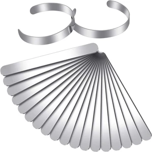 18 Pieces Bracelet Blanks Stainless Steel Bangle Blanks DIY Cuff Bracelet Blanks - Picture 1 of 7