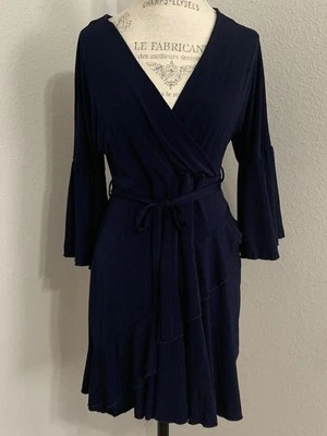 Vestido MIDI con cinturón azul marino FRENCH CONNECTION para dama US 10 Foto 1 de 4