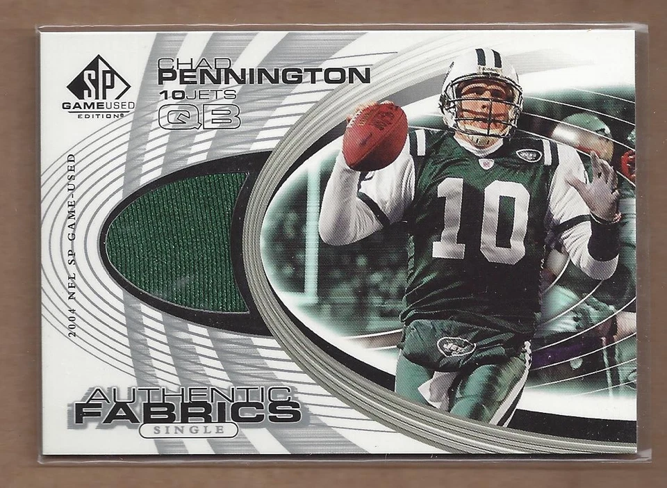 2004 SP Game Used Edition Authentic Fabric #AFCP Chad Pennington Jersey FB - Image 1 of 1