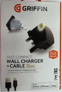 Griffin Mains Charger with USB-A Cable LIGHTING - Picture 1 of 4