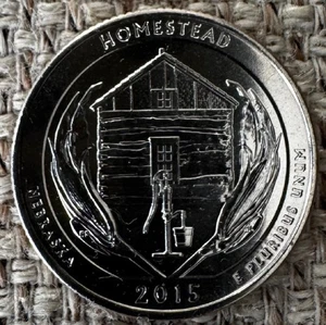 2015-S Homestead Nat. Monument ATB Quarter - Uncirculated (BU) from U.S Mint Bag - Picture 1 of 3