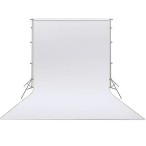 Fondo de muselina pura de pantalla blanca para estudio fotográfico 6,56 pies 10 pies 20 pies - Imagen 1 de 10