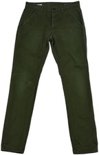 Jack & Jones Men's Jeans Denim Chino Green Cotton Pocket Button SLIM FIT 30/32