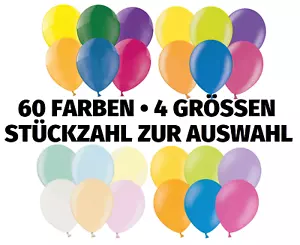 100 St. Luftballons Ø 30 cm • 60 Farben • Hochzeit Party Geburtstag Deko Ballons - Bild 1 von 62