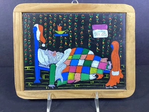 The Day After Christmas ~ Painting on Slate Board ~ Cute - Picture 1 of 1