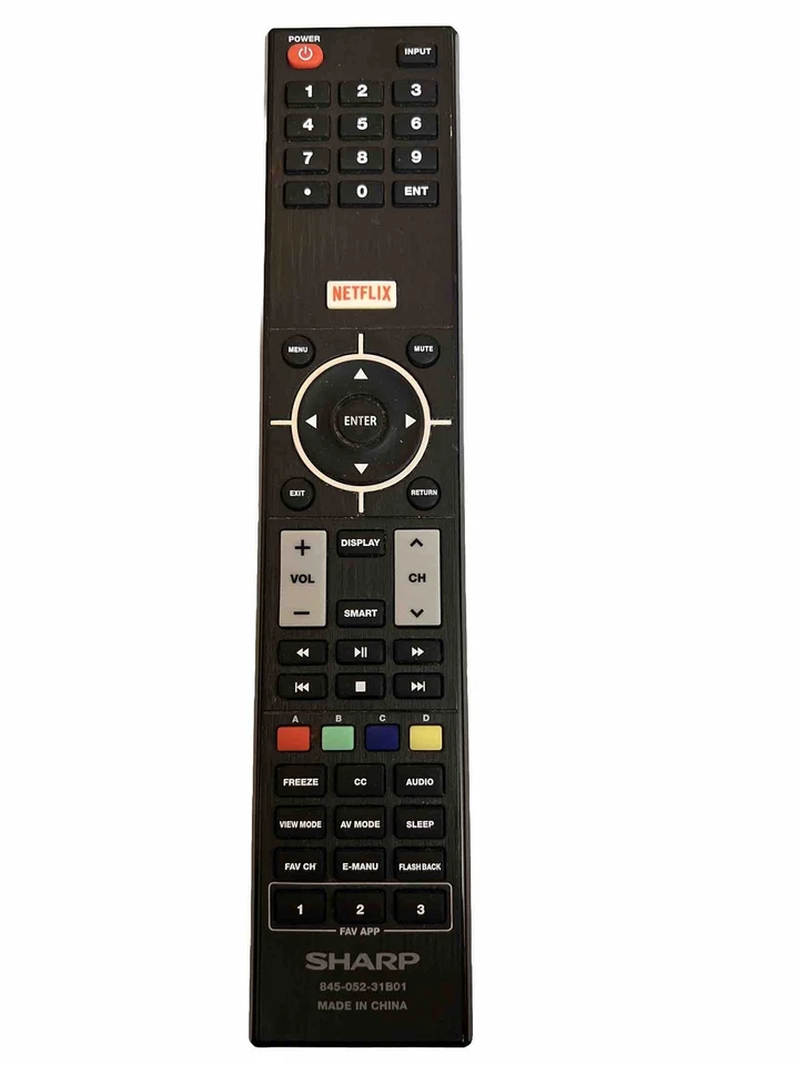 Controle remoto genuíno Sharp 845-052-31B01 Led Aquos TV LC-60LE644U estado perfeito fabricante de equipamento original - Imagem 1 de 1