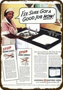 1937 GENERAL ELECTRIC Vintage Look DECORATIVE METAL SIGN I'SE SURE GOT A GOOD J - Picture 1 of 1