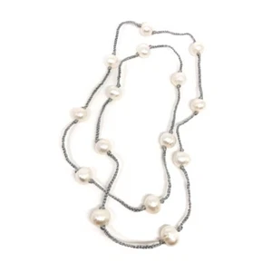 12-13 mm Freshwater Pearl Potato Bead 34" Handmade String Necklace, 15 Pearls - Picture 1 of 2