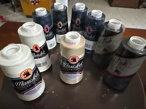Maxi-Lock Serger Thread 9 Cones 3000 yds Polyester 2 Black, 4 Navy, Beige, 2 Wht - Picture 1 of 2