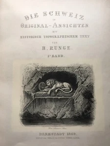 Die Schweiz Ansichten Mit Historisch Topographical Antique German Book 1869 - Picture 1 of 12