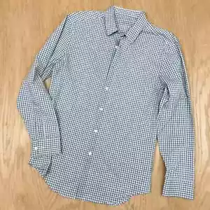 Mens MINISTRY OF SUPPLY Gemini Stretch Button Front Dress Shirt M White - Picture 1 of 9