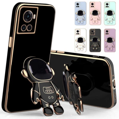 For OnePlus Ace 9 10 Pro 8T Astronaut Stand Plating ShockProof Soft Case Cover - Image 1 of 4