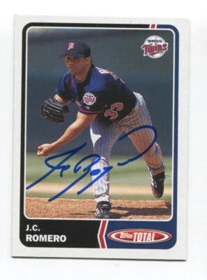 2003 Topps Total J.C. Romero Signed Card Baseball Autographed MLB AUTO #670 - Image 1 of 2