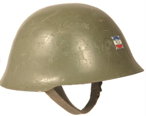 Serbian / yugoslavian army surplus steel helmet with liner vintage - Picture 1 of 2