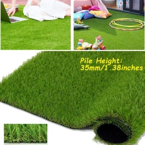 6x22ft Artificial Grass Fake Synthetic Rug Garden Landscape Lawn Carpet Mat Turf - Picture 1 of 10