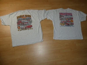 LOT OF 2 FIREFIGHTERS T-SHIRTS 2004 TULLYTOWN PA & BRADLEY BEACH NJ SIZE XL - Picture 1 of 11