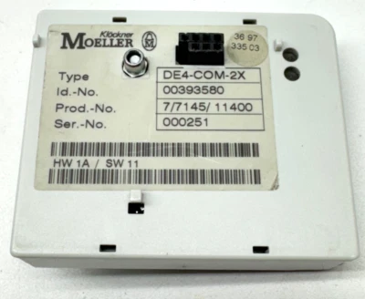 MOELLER  / EATON DE4-COM-2X - FREE 2ND DAY AIR DELIVERY - Image 1 of 2