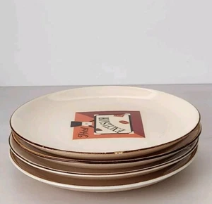Juego de 4 platos de aperitivo/inicio/pan/postre de viaje Pottery Barn (P13) - Imagen 1 de 12