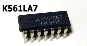 K561LA7 ICs Russian Clone of CD4011 CD4011A RARE USSR K561 LOT 10pcs - Picture 1 of 2