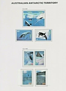 Australian Antarctic Territory 1995 Whales&Dolphins 1996 Land Scapies Unmounted - Picture 1 of 1