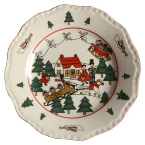 Plato de ensalada Mason's Christmas Village 8688028 - Imagen 1 de 1