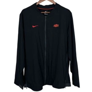 Nike Oklahoma State Jacket Full Zip Lightweight Mens Large Team Issue Cowboys - Picture 1 of 19