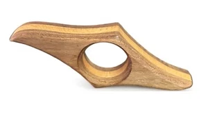 Wooden Two Tone Thumb Book Page Holder-for one hand reading natural Walnut  wood - Bild 1 von 3