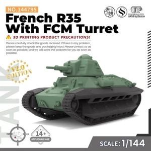SSMODEL SS144795 V2.0 1/144 Military Model Kit French R35 With FCM Turret - Picture 1 of 5
