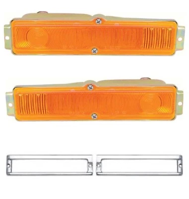 OER Park Lamp and Bezel Set For 1963-1964 Chevrolet Chevy II Nova Models - Image 1 of 4