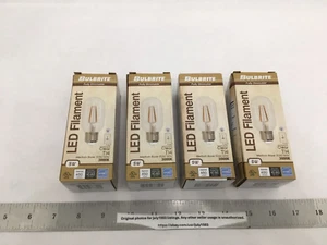 (4) NEW Bulbrite 5W LED Filament T14 Bulb E26 3000K Dimmable 90 CRI - 776820 - Picture 1 of 6