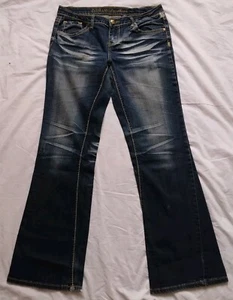 ZCO Jeans Premium blau Bootcut dunkle Waschung Stretch Damen Junior Größe 13 - Bild 1 von 15