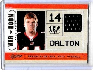 CAMISETA USADA ANDY DALTON 2011 PANINI ABSOLUTE WAR NOVATO - R00KIE - Imagen 1 de 1