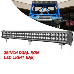 Combo de barra de luz LED de doble fila de 28 pulgadas para conducción todoterreno Spot Flood SUV UTE VS 30" - Imagen 1 de 12