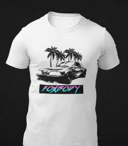 Retro 1980's Ford Mustang 5.0 Foxbody T-Shirt - Picture 1 of 7