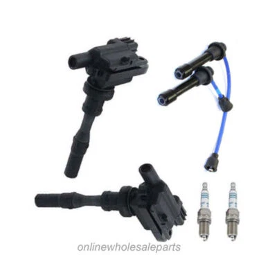 Bobina de encendido B258*2 y juego de cables de bujía Denso IC511 para Suzuki Esteem 1,6 L Foto 1 de 2