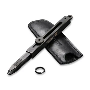 Civivi Tac-N-Tweeze Stainless Steel Tweezers Brass Handle Black Stonewash Finish - Picture 1 of 10