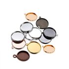 Round Cabochon Base Tray Bezels Blank Setting Supplies For DIY 20pcs/Lot 10-25mm