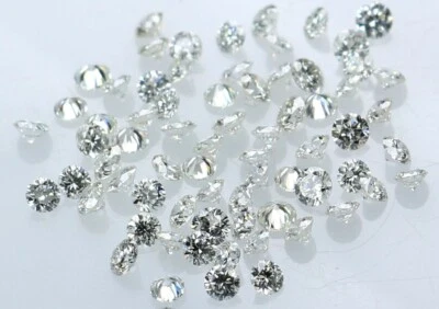 Natural Loose Diamonds 100% Natural Round Brilliant Cut 1.0mm -1.15mm 5-pieces  - Image 1 of 4