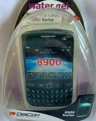 SERIE BLACKBERRY CURVE 8900 * ESTUCHE PIEL SUAVE GEL AGUA DIGICOM * NUEVO Foto 1 de 2