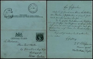 CEYLON - POSTAL STATIONARY LETTER CARD 6 CENTS x AUSTRIA 1901 - Picture 1 of 1