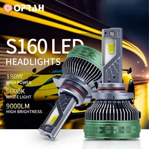 2X LED Headlights 180W Lamp Bulb High Low Beam Super White Bright 9000LM 12V 32V - Picture 1 of 22