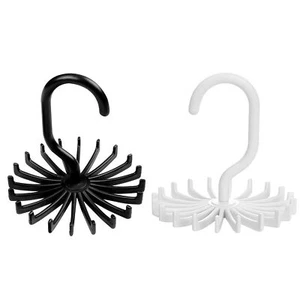 2X Neck Tie Rack 360° Adjustable Hanger Organizer Scarf Belt Hook Storage Holder - Picture 1 of 14