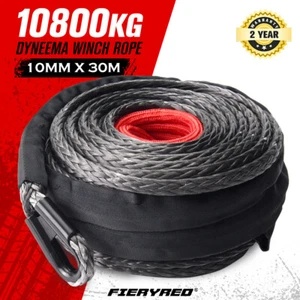 10MM x 30M Synthetic Winch Rope Dyneema SK75 Tow Recovery Cable Offroad 4WD - Picture 1 of 11
