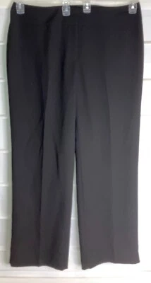 Pantalones de Vestir Kasper Separates Negros Poliéster Completamente Forrados Frente Plano Talla 18 EC! Foto 1 de 4
