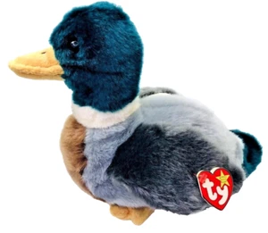 TY Beanie Buddies Jake Mallard Duck 12 Zoll Plüsch Original Hängeetikett 1998 - Bild 1 von 7