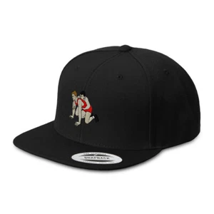 Flat Bill Trucker Hat Wrestling Sports A Snapback Baseball Cap for Men and Women - Picture 1 of 12