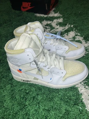 Jordan 1 Retro OG Size 10.5 Off-White/High White. Worn once  - Image 1 of 4