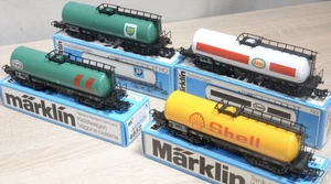 4x Märklin 4650,4651,4652,4653 Kesselwagen Texaco, BP, Esso, Shell  DB / Neuw - Bild 1 von 4