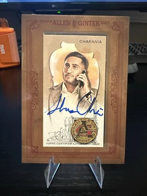 2023 Topps Allen & Ginter Shams Charania Framed Mini Auto - Image 1 of 2